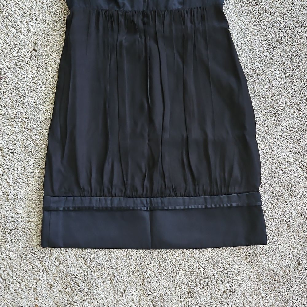 NWT Stella McCartney ITALIAN Silk Blend Cocktail Dress 40 Black - Picture 6 of 14